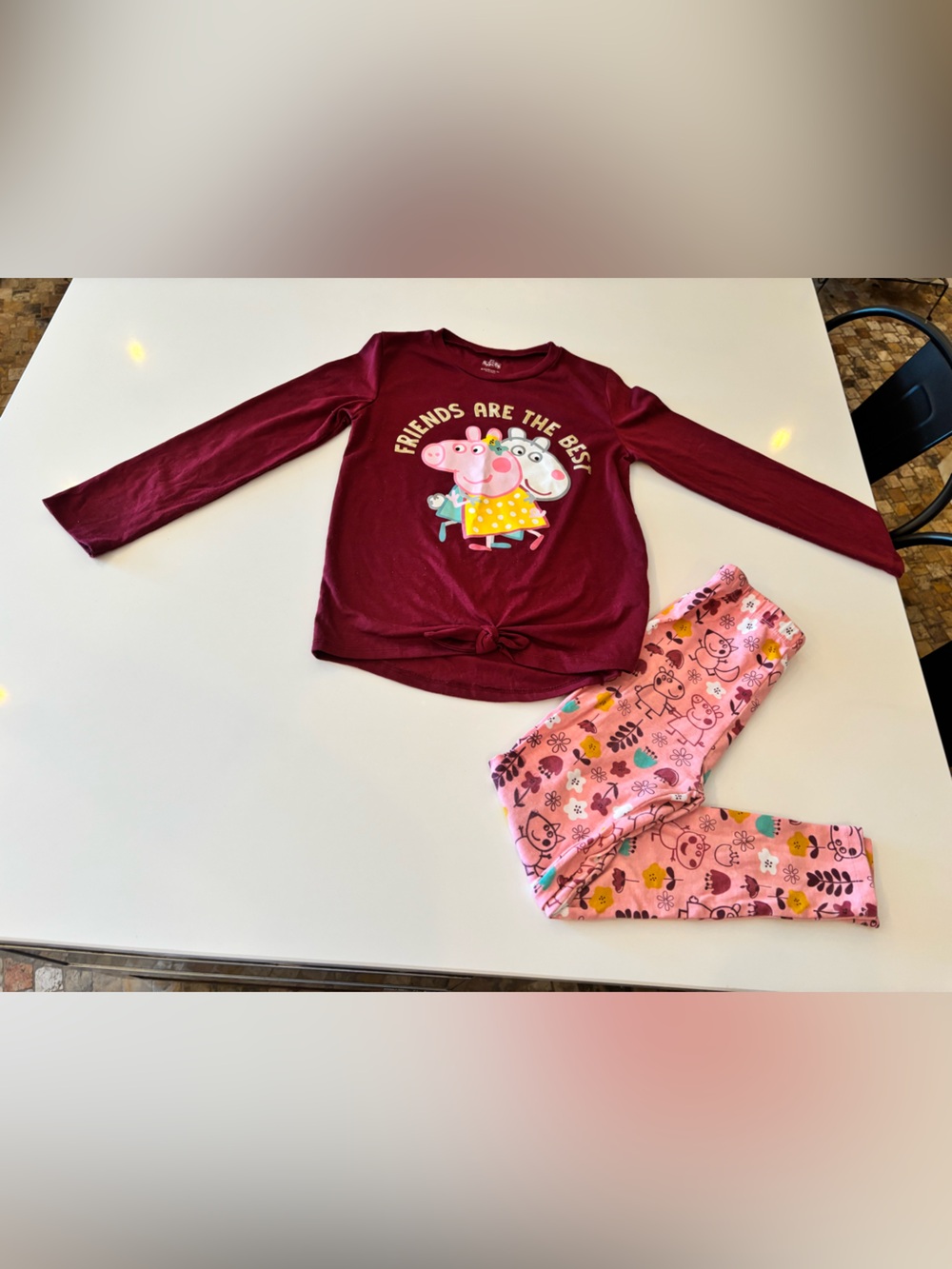 Peppa pig little girls outfit 7/8